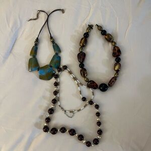 Set of Three Beaded Necklaces